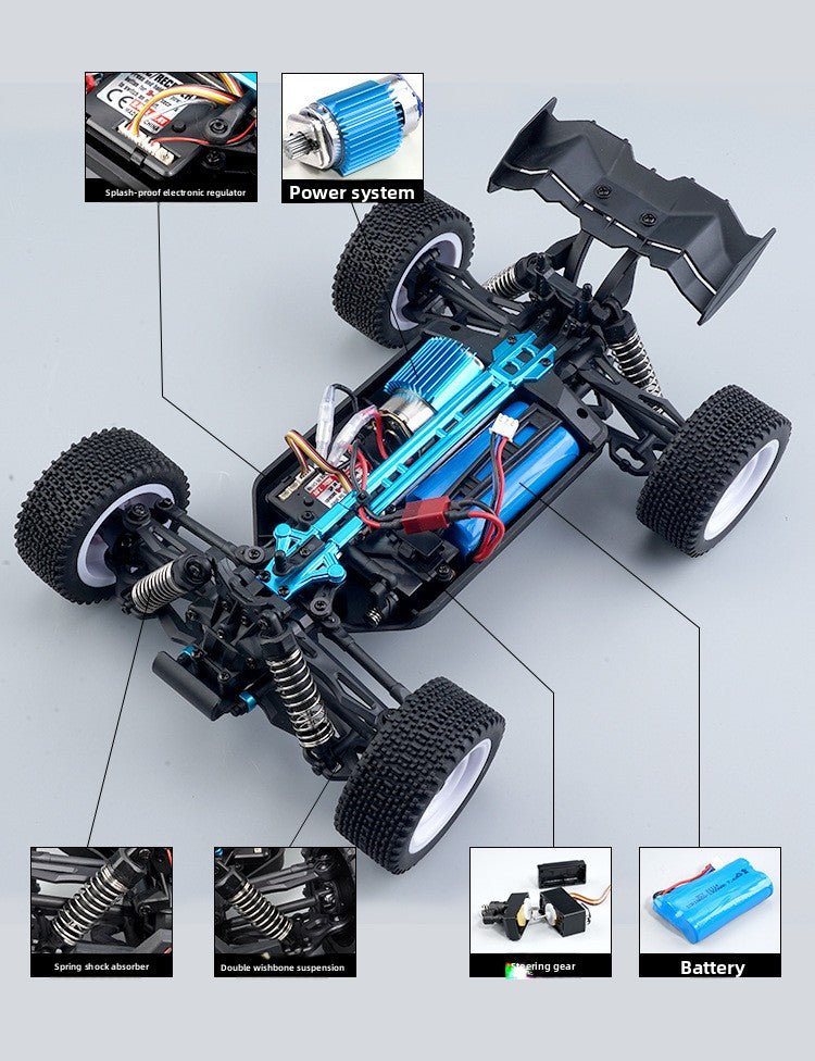 1:16 RC Full Scale Four - Wheel Drive Off - Road Professional Climbing Car Remote Control Brushless High - Speed Remote Control Car Boy's Gift - Fantasy Star Workshop Toy Store