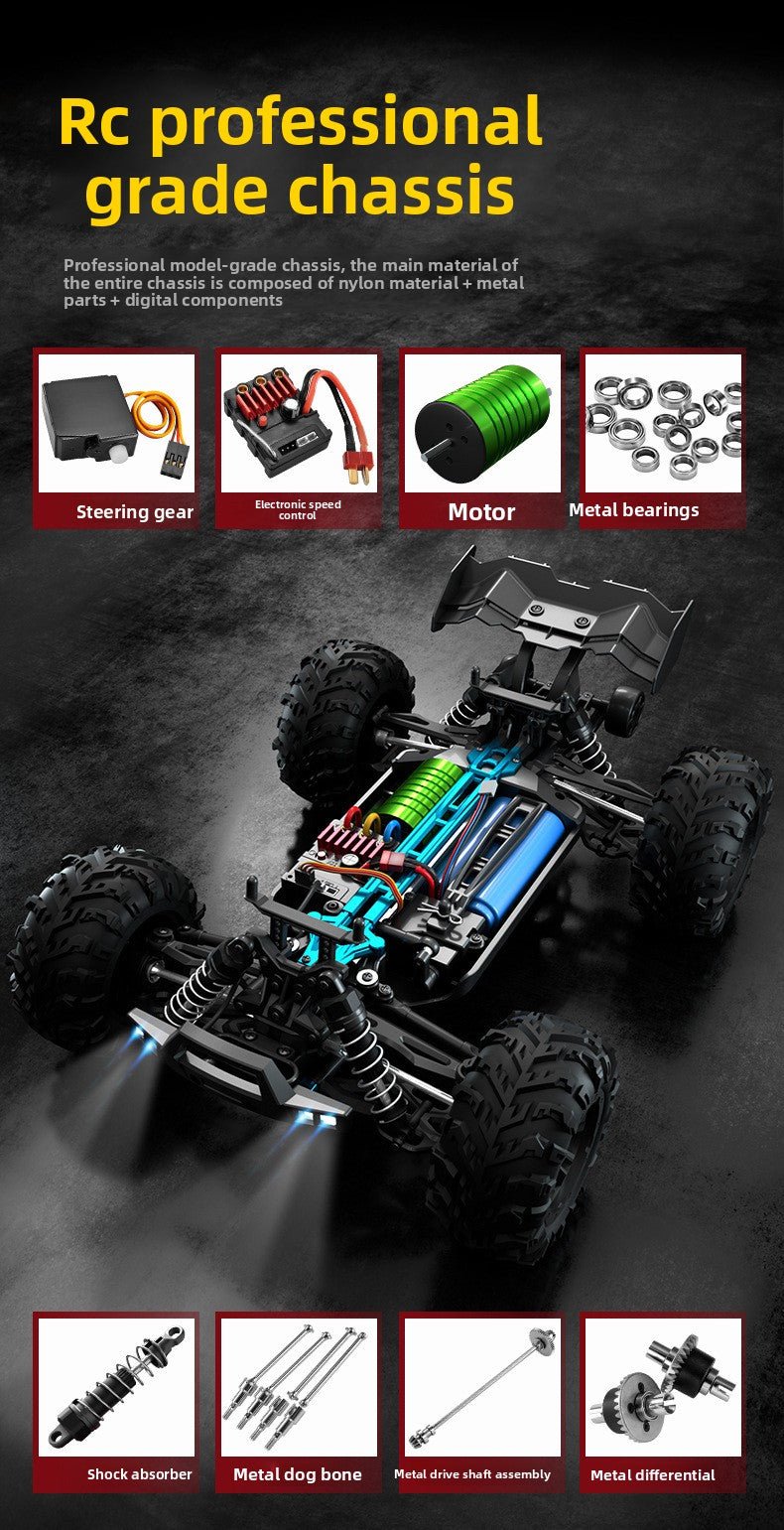 1:16 RC Full Scale Four - Wheel Drive Off - Road Professional Climbing Car Remote Control Brushless High - Speed Remote Control Car Boy's Gift - Fantasy Star Workshop Toy Store