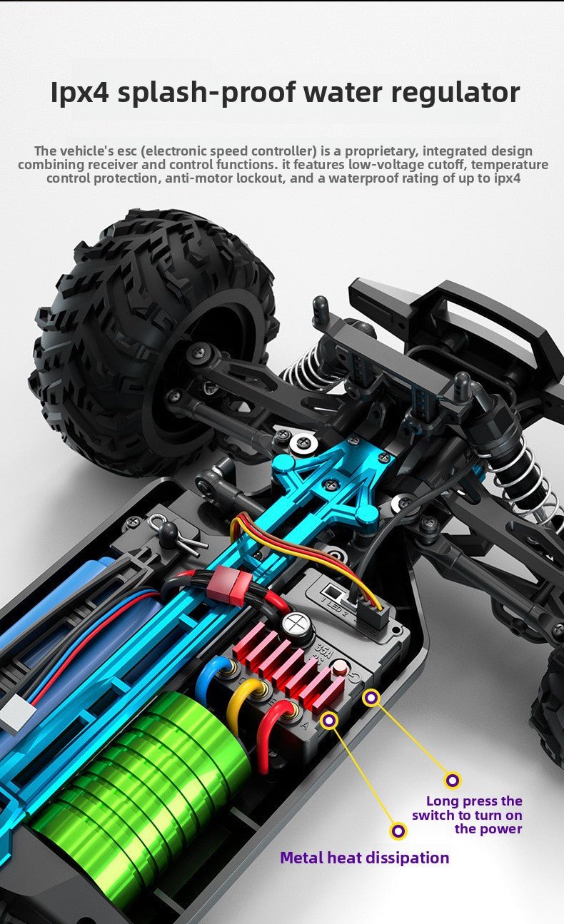 1:16 RC Full Scale Four - Wheel Drive Off - Road Professional Climbing Car Remote Control Brushless High - Speed Remote Control Car Boy's Gift - Fantasy Star Workshop Toy Store