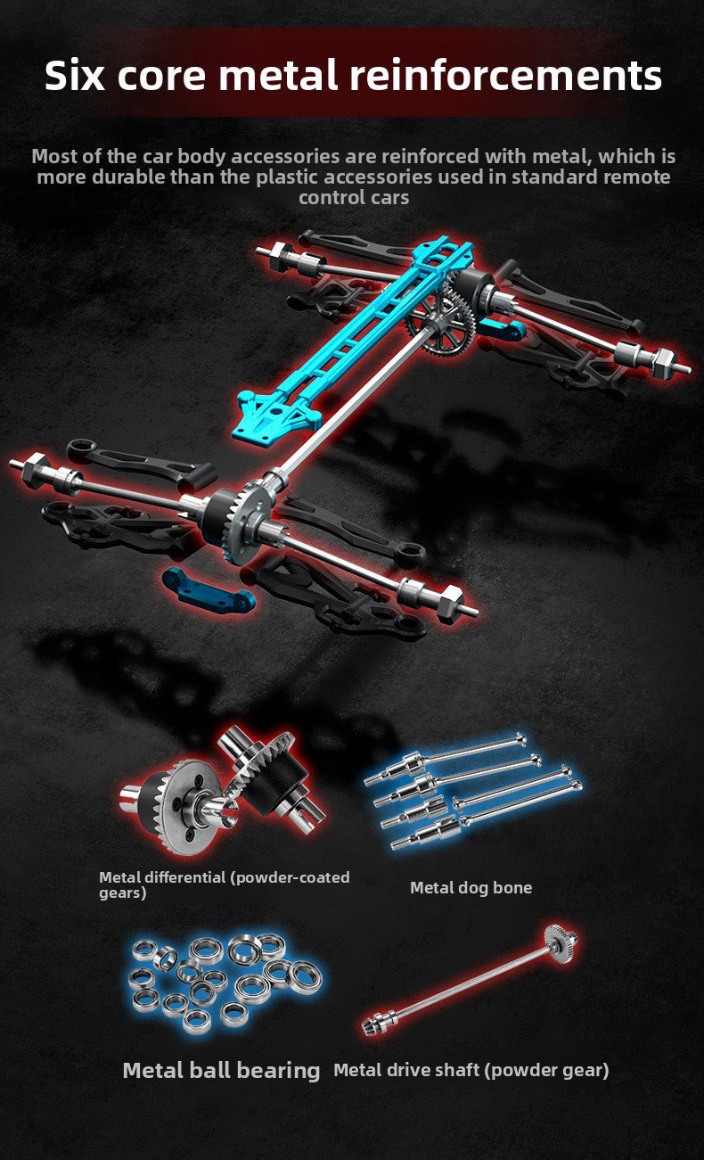 1:16 RC Full Scale Four - Wheel Drive Off - Road Professional Climbing Car Remote Control Brushless High - Speed Remote Control Car Boy's Gift - Fantasy Star Workshop Toy Store