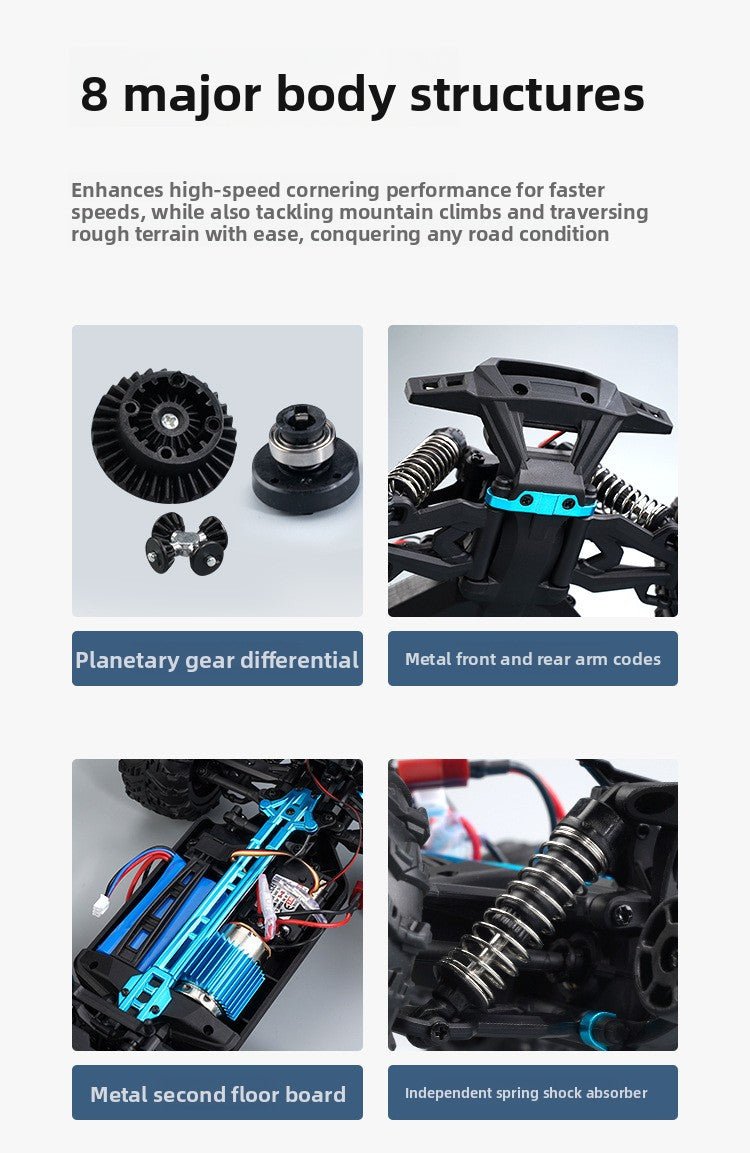 1:16 RC Full Scale Four - Wheel Drive Off - Road Professional Climbing Car Remote Control Brushless High - Speed Remote Control Car Boy's Gift - Fantasy Star Workshop Toy Store