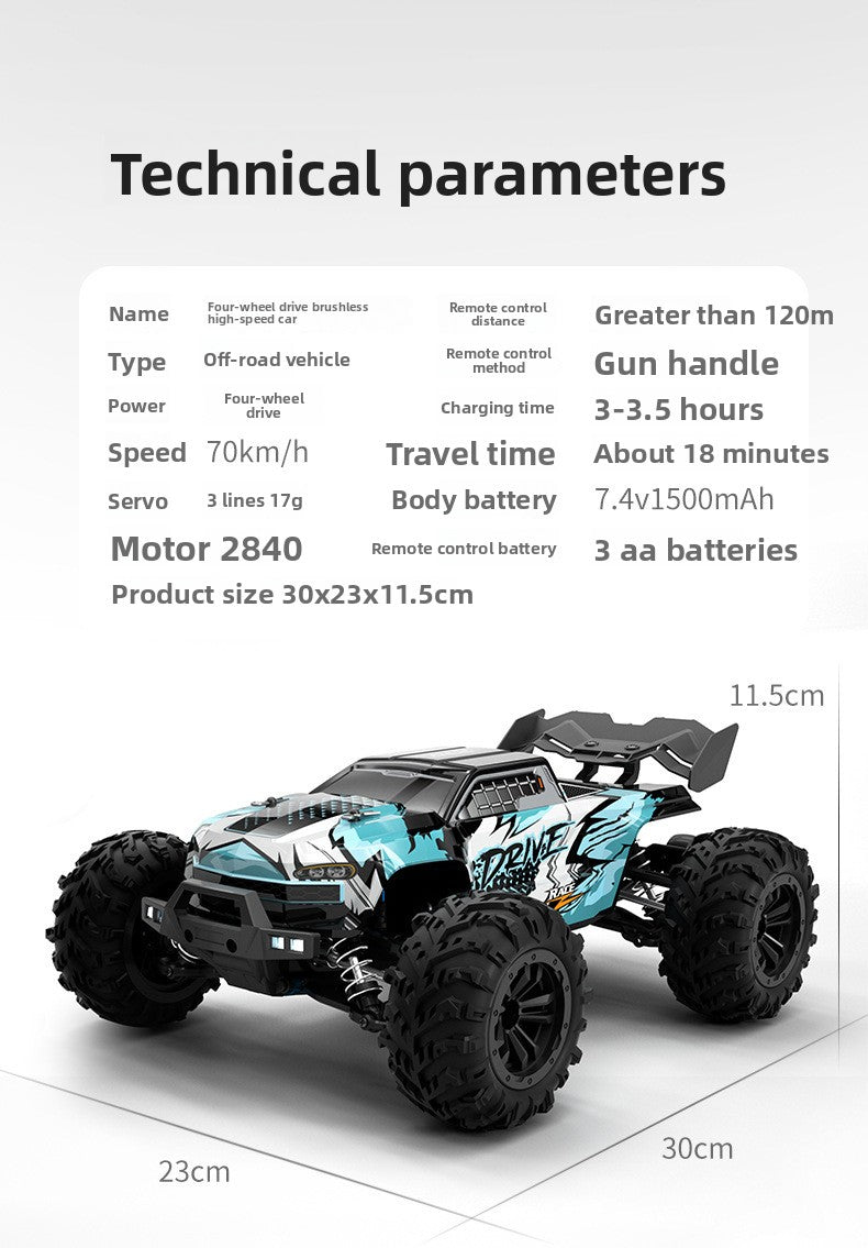 1:16 RC Full Scale Four - Wheel Drive Off - Road Professional Climbing Car Remote Control Brushless High - Speed Remote Control Car Boy's Gift - Fantasy Star Workshop Toy Store