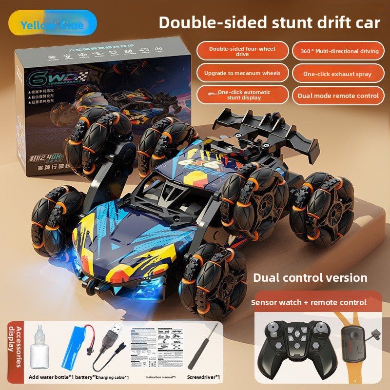 Boy Toys, Gesture Sensing Alloy Remote Control Car, Climbing Off - Road Stunt 4WD Spray Six Wheel Racing - Fantasy Star Workshop Toy Store