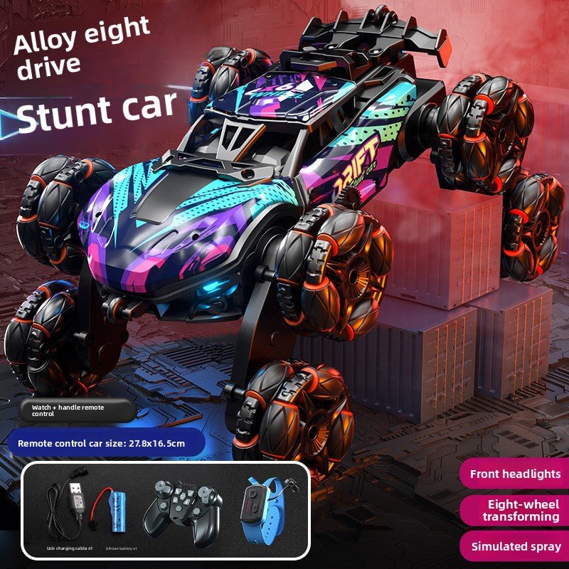 Boy Toys, Gesture Sensing Alloy Remote Control Car, Climbing Off - Road Stunt 4WD Spray Six Wheel Racing - Fantasy Star Workshop Toy Store