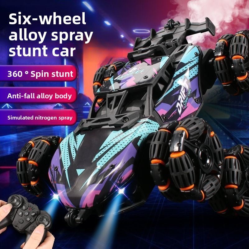 Boy Toys, Gesture Sensing Alloy Remote Control Car, Climbing Off - Road Stunt 4WD Spray Six Wheel Racing - Fantasy Star Workshop Toy Store