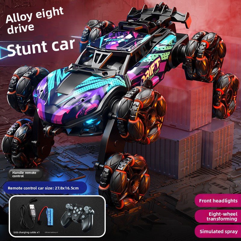 Boy Toys, Gesture Sensing Alloy Remote Control Car, Climbing Off - Road Stunt 4WD Spray Six Wheel Racing - Fantasy Star Workshop Toy Store
