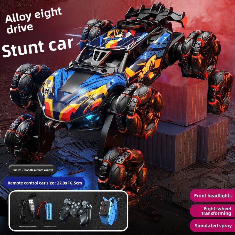 Boy Toys, Gesture Sensing Alloy Remote Control Car, Climbing Off - Road Stunt 4WD Spray Six Wheel Racing - Fantasy Star Workshop Toy Store