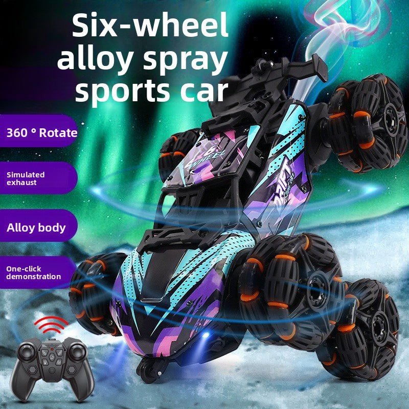 Boy Toys, Gesture Sensing Alloy Remote Control Car, Climbing Off - Road Stunt 4WD Spray Six Wheel Racing - Fantasy Star Workshop Toy Store