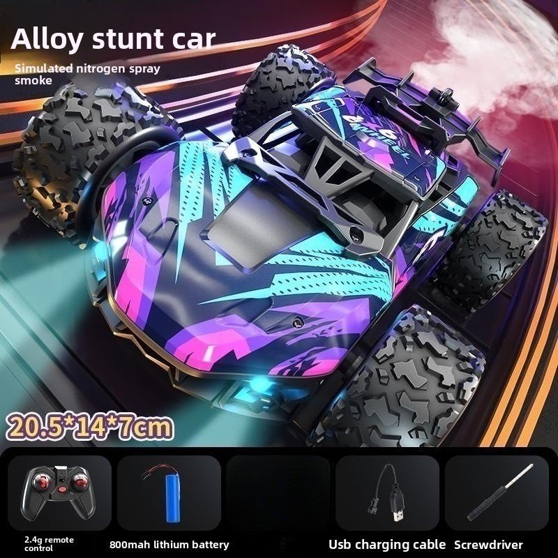 Boy Toys, Gesture Sensing Alloy Remote Control Car, Climbing Off - Road Stunt 4WD Spray Six Wheel Racing - Fantasy Star Workshop Toy Store