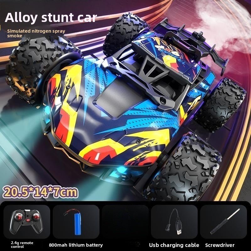 Boy Toys, Gesture Sensing Alloy Remote Control Car, Climbing Off - Road Stunt 4WD Spray Six Wheel Racing - Fantasy Star Workshop Toy Store