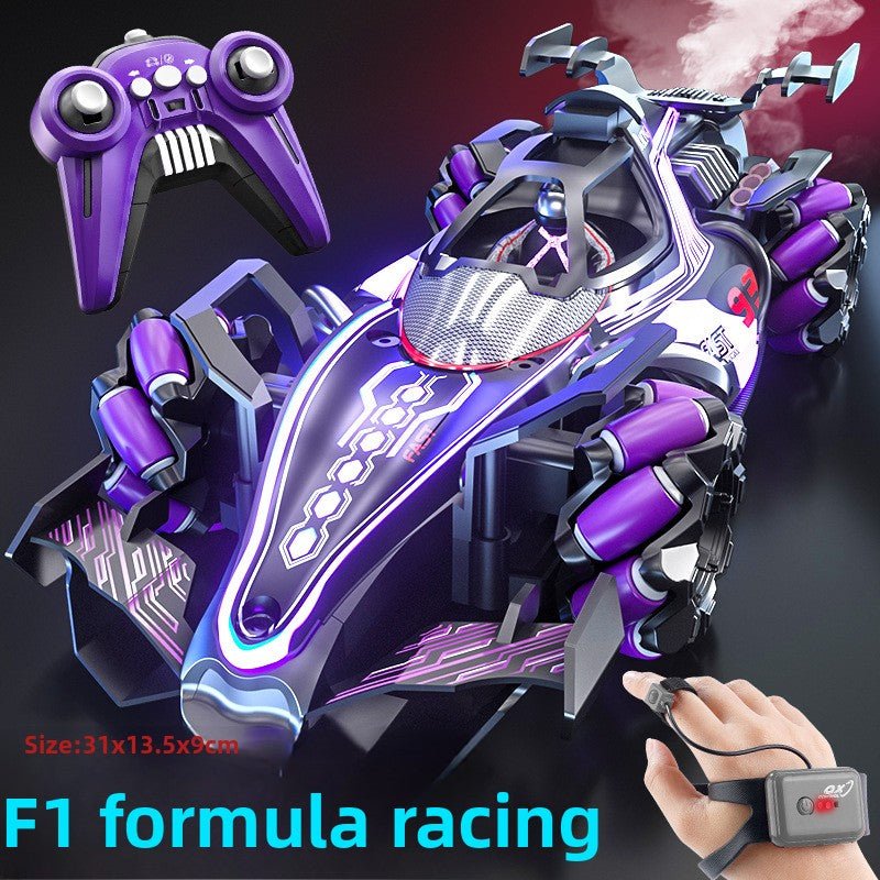 Hot Sale F1 Equation Remote Control Racing 4WD Light Spray Gesture Sensing Kids Stunt Drift Toy Car - Fantasy Star Workshop Toy Store