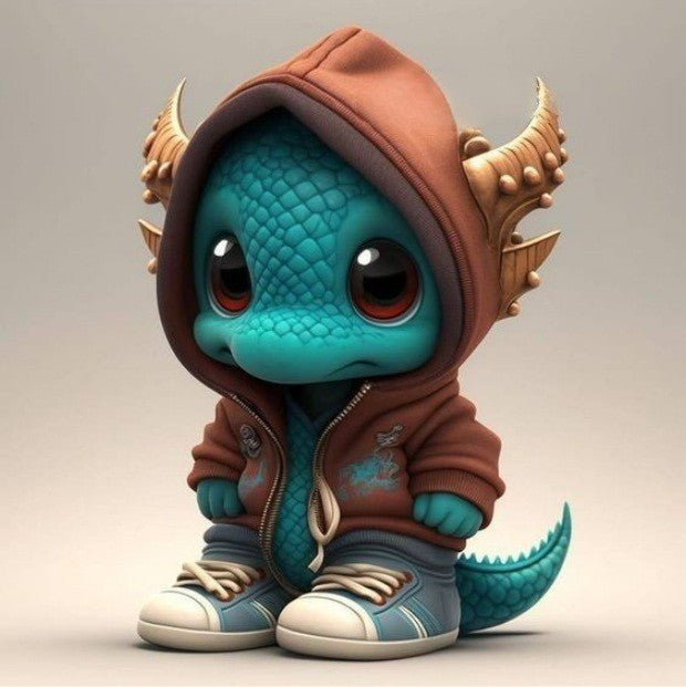 New models, Christmas, dinosaur elf sculpture ornaments, dolls, atmosphere, scene arrangement, resin decoration crafts - Fantasy Star Workshop Toy Store
