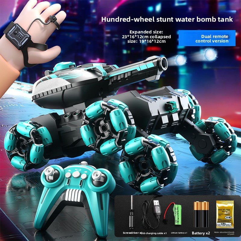 New, remote control water bomb tank toy, boy gesture sensing, deformation drift climbing, 4WD off - road vehicle - Fantasy Star Workshop Toy Store