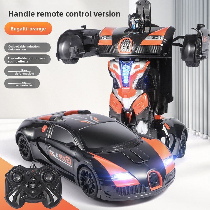 Super - sized boy toy car, gesture - sensing deformation remote control car, voice - activated King Kong robot charging racing car - Fantasy Star Workshop Toy Store