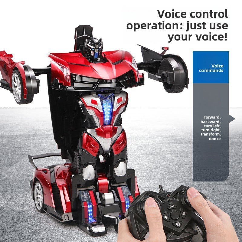 Super - sized boy toy car, gesture - sensing deformation remote control car, voice - activated King Kong robot charging racing car - Fantasy Star Workshop Toy Store