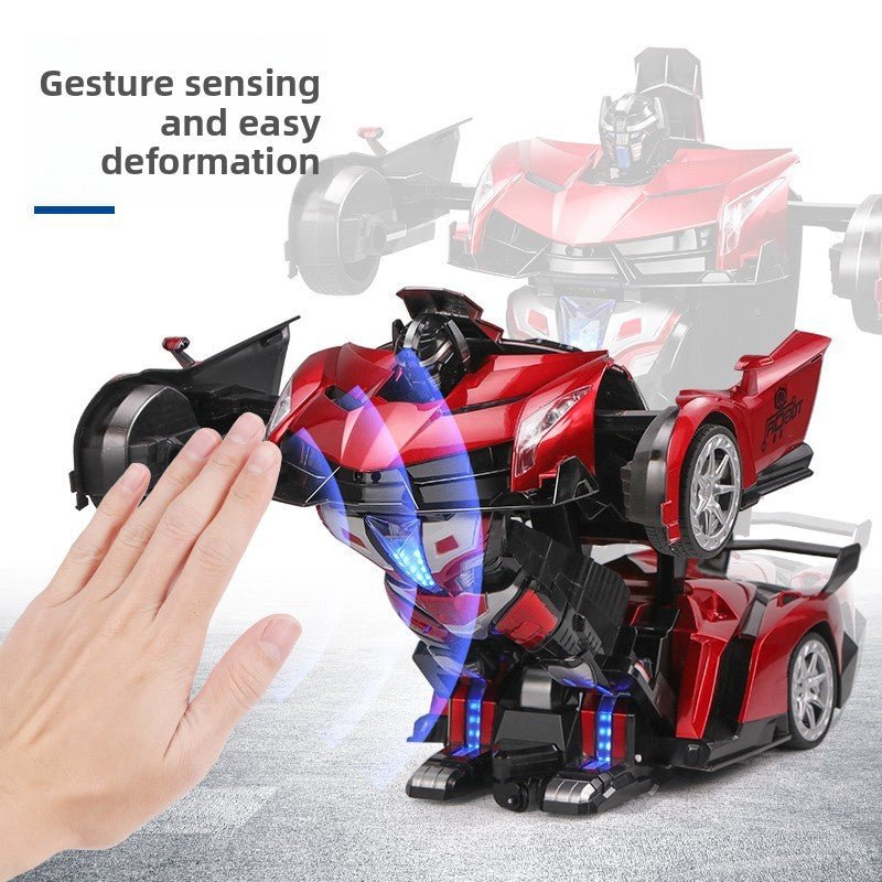 Super - sized boy toy car, gesture - sensing deformation remote control car, voice - activated King Kong robot charging racing car - Fantasy Star Workshop Toy Store