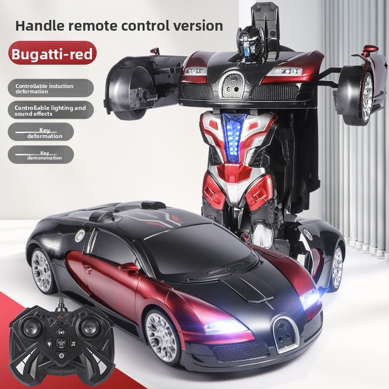 Super - sized boy toy car, gesture - sensing deformation remote control car, voice - activated King Kong robot charging racing car - Fantasy Star Workshop Toy Store