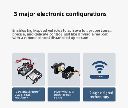 1:16 RC Full Scale Four - Wheel Drive Off - Road Professional Climbing Car Remote Control Brushless High - Speed Remote Control Car Boy's Gift - Fantasy Star Workshop Toy Store