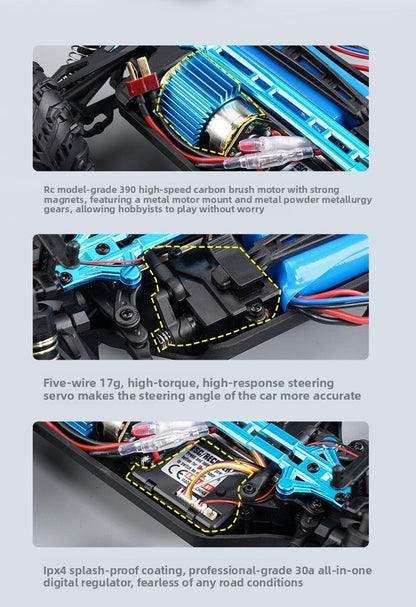 1:16 RC Full Scale Four - Wheel Drive Off - Road Professional Climbing Car Remote Control Brushless High - Speed Remote Control Car Boy's Gift - Fantasy Star Workshop Toy Store