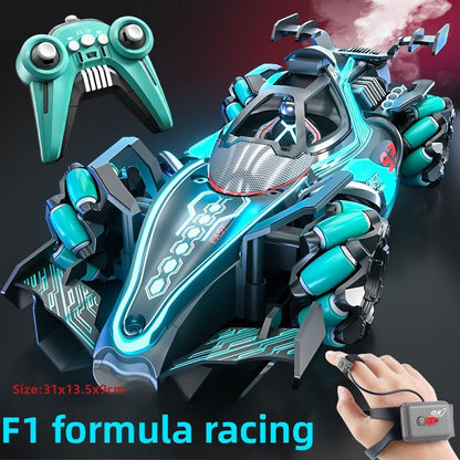 Hot Sale F1 Equation Remote Control Racing 4WD Light Spray Gesture Sensing Kids Stunt Drift Toy Car - Fantasy Star Workshop Toy Store