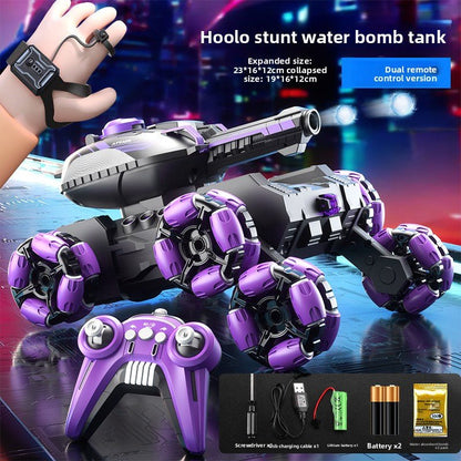 New, remote control water bomb tank toy, boy gesture sensing, deformation drift climbing, 4WD off - road vehicle - Fantasy Star Workshop Toy Store