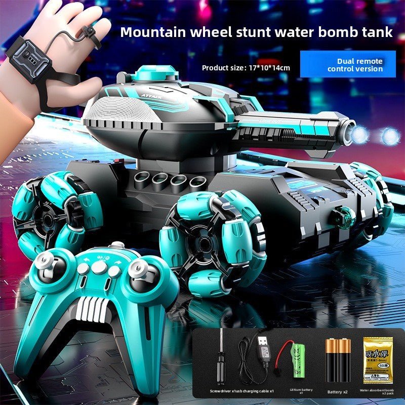 New, remote control water bomb tank toy, boy gesture sensing, deformation drift climbing, 4WD off - road vehicle - Fantasy Star Workshop Toy Store