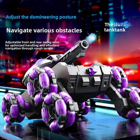 New, remote control water bomb tank toy, boy gesture sensing, deformation drift climbing, 4WD off - road vehicle - Fantasy Star Workshop Toy Store