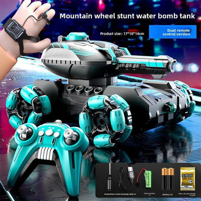 New, remote control water bomb tank toy, boy gesture sensing, deformation drift climbing, 4WD off - road vehicle - Fantasy Star Workshop Toy Store