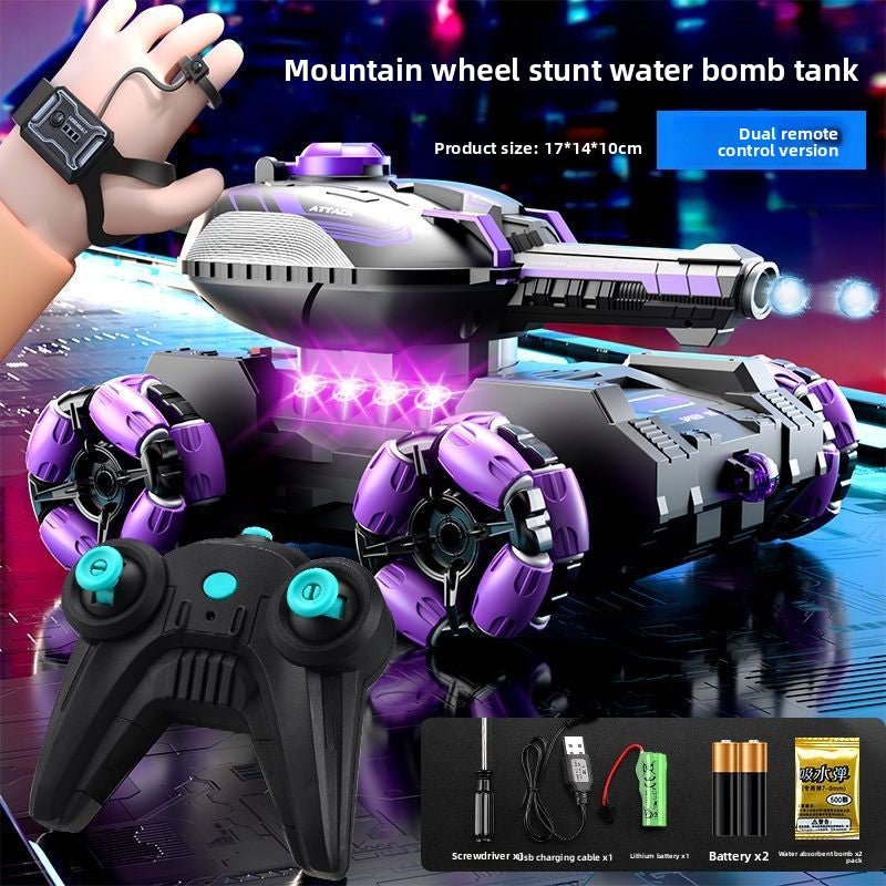 New, remote control water bomb tank toy, boy gesture sensing, deformation drift climbing, 4WD off - road vehicle - Fantasy Star Workshop Toy Store