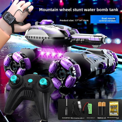 New, remote control water bomb tank toy, boy gesture sensing, deformation drift climbing, 4WD off - road vehicle - Fantasy Star Workshop Toy Store