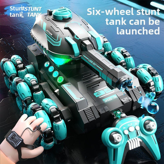 New, remote control water bomb tank toy, boy gesture sensing, deformation drift climbing, 4WD off - road vehicle - Fantasy Star Workshop Toy Store