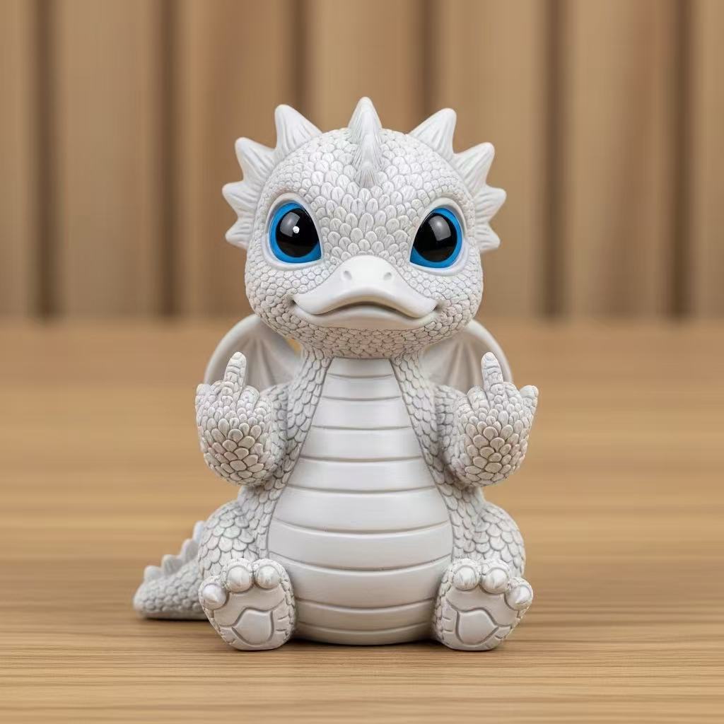 Popular interesting middle finger dragon duck statue - Fantasy Star Workshop Toy Store