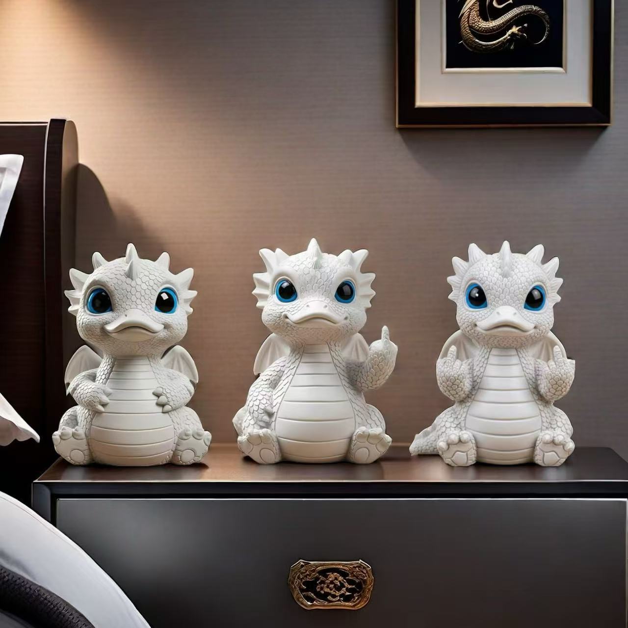 Popular interesting middle finger dragon duck statue - Fantasy Star Workshop Toy Store