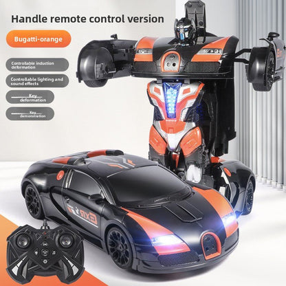 Super - sized boy toy car, gesture - sensing deformation remote control car, voice - activated King Kong robot charging racing car - Fantasy Star Workshop Toy Store
